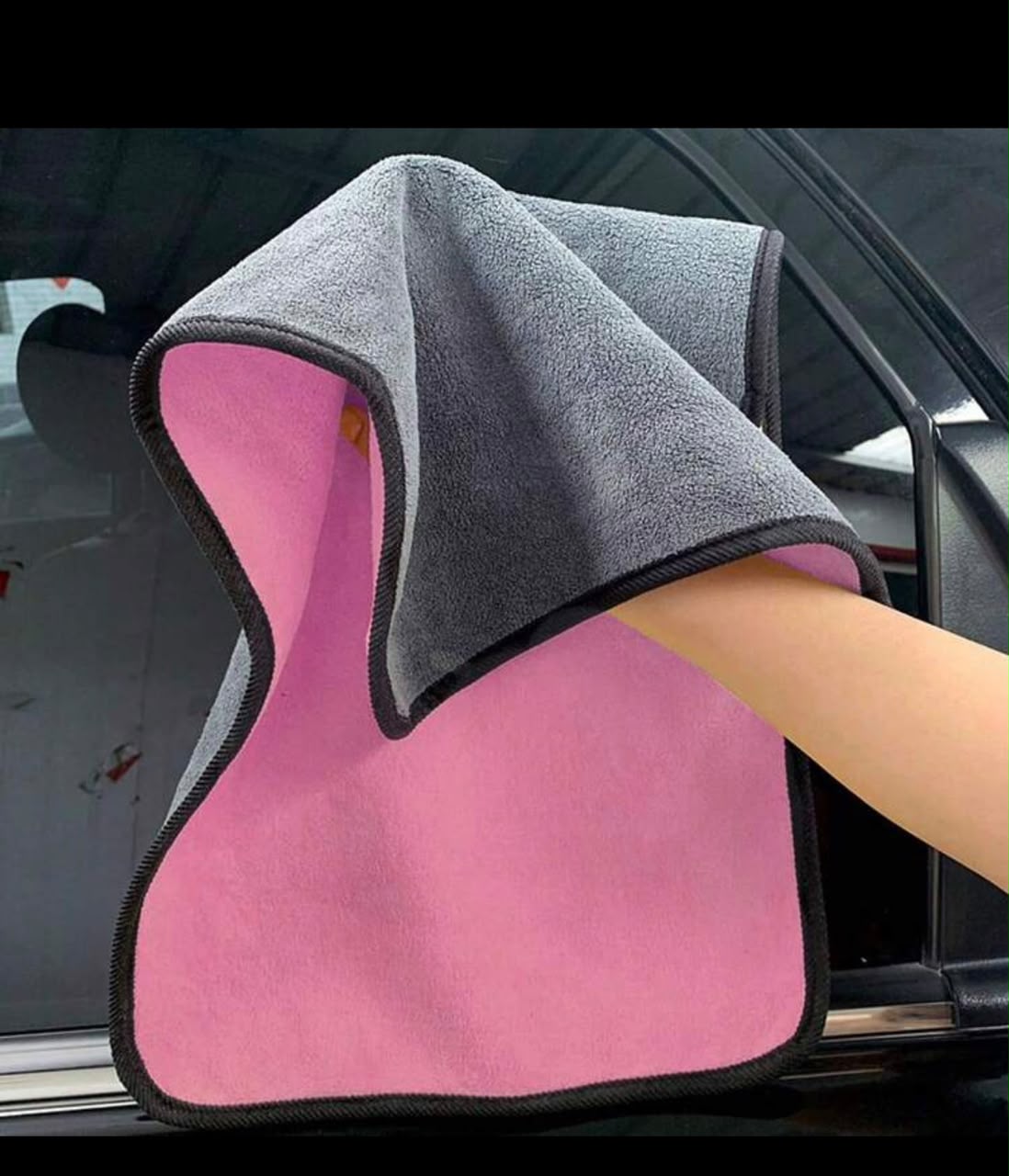 High Density Coral Fleece Car Wash Towel Double sided Thickened Absorbent