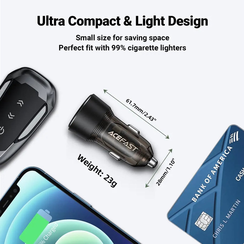 ACEFAST B12 60W Dual Port Car Charger  USB
