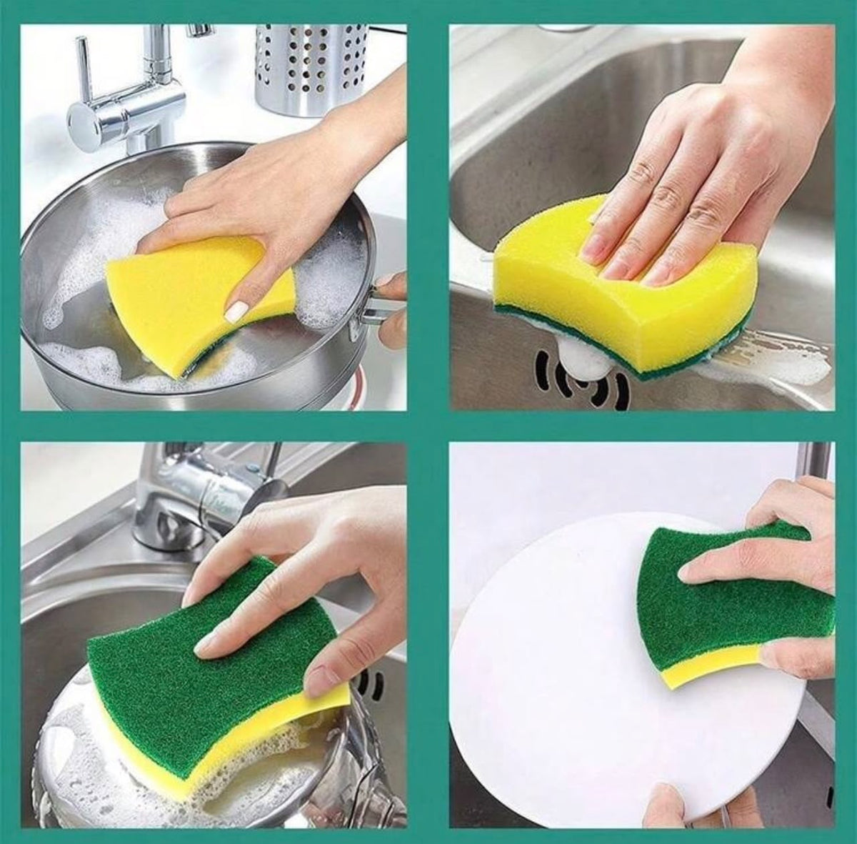 High Absorbency Double sided Sponge Magic Cleaning