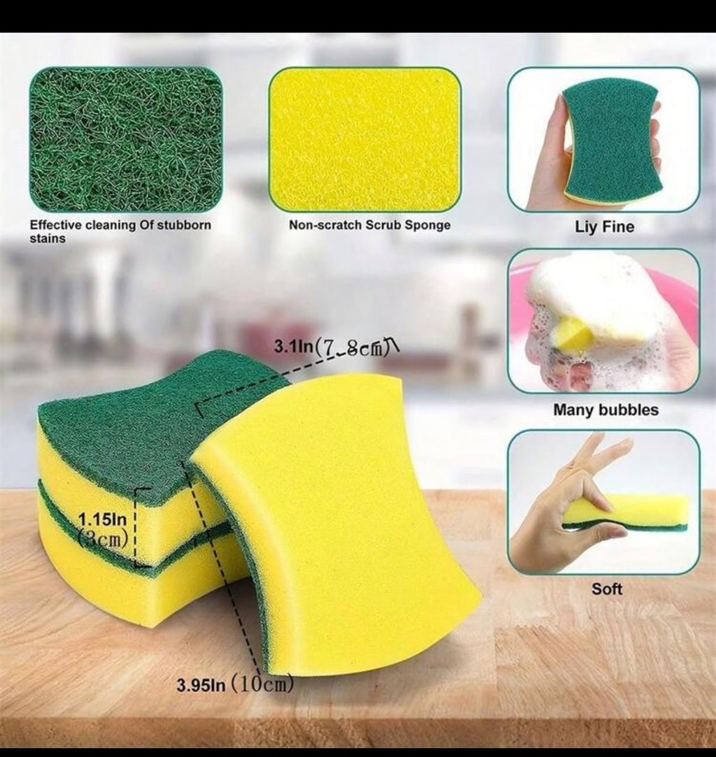 High Absorbency Double sided Sponge Magic Cleaning