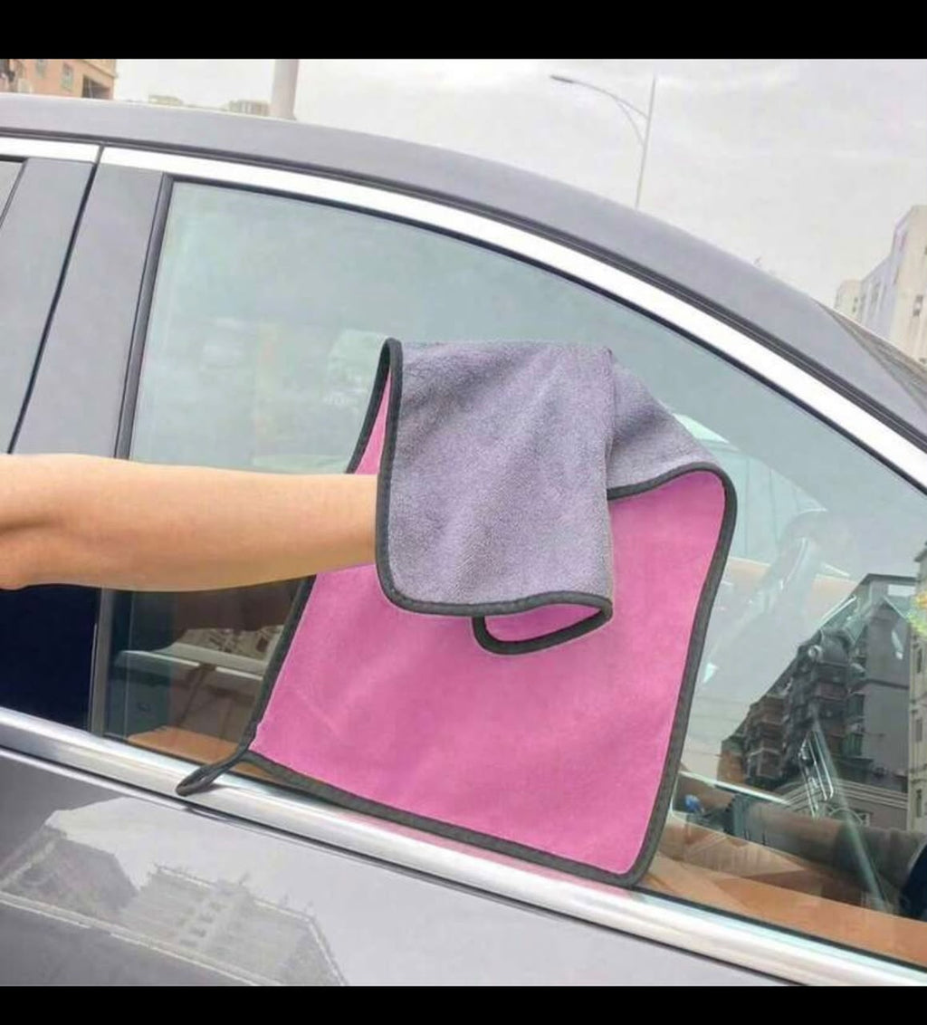 High Density Coral Fleece Car Wash Towel Double sided Thickened Absorbent