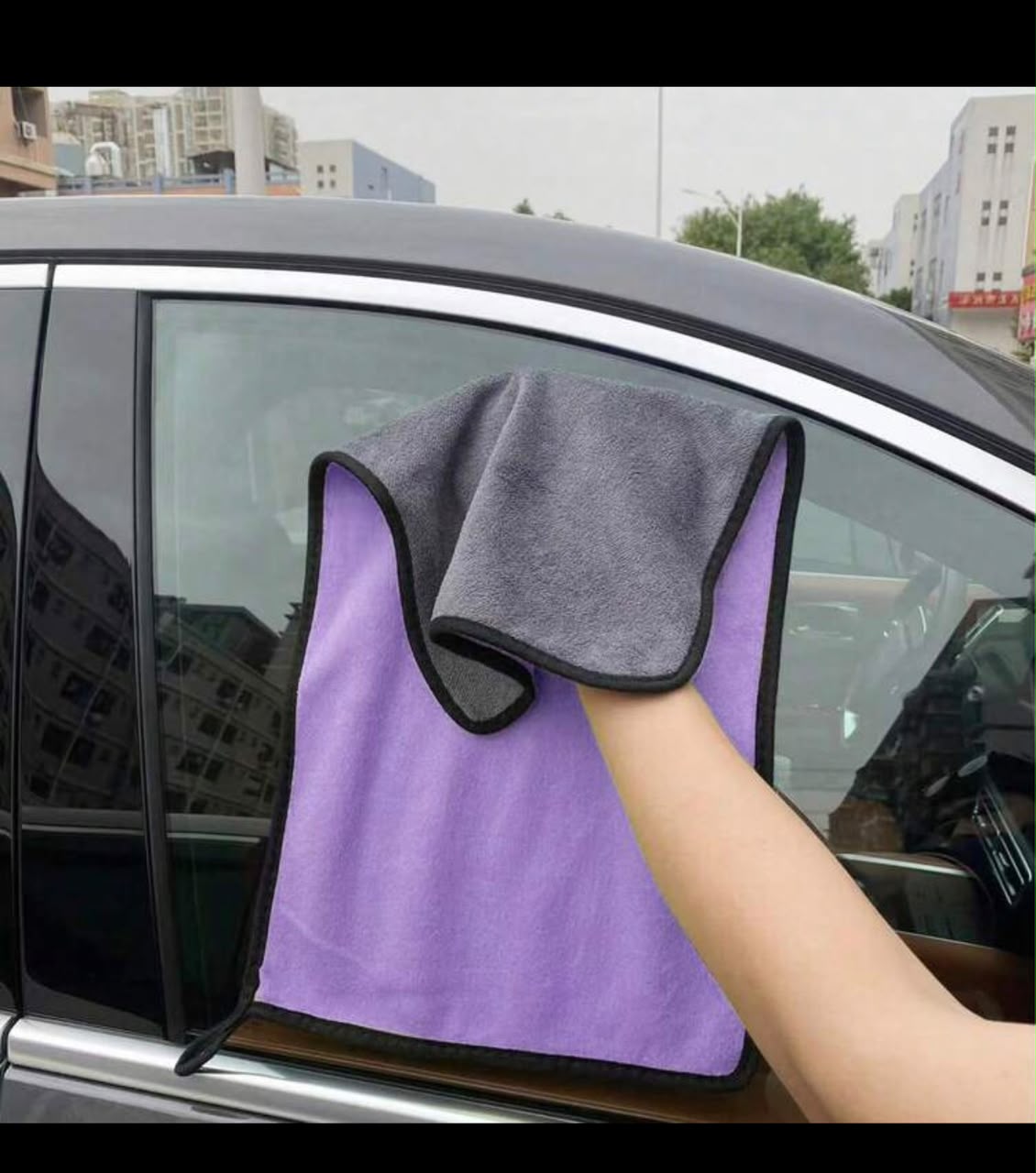 High Density Coral Fleece Car Wash Towel Double sided Thickened Absorbent