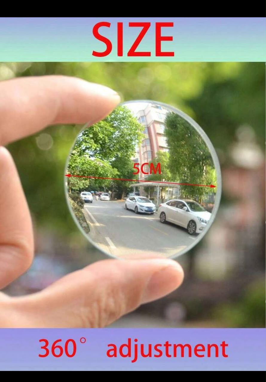 2 Pcs Frameless Car Blind Spot Mirrors – Borderless Rearview Mirrors