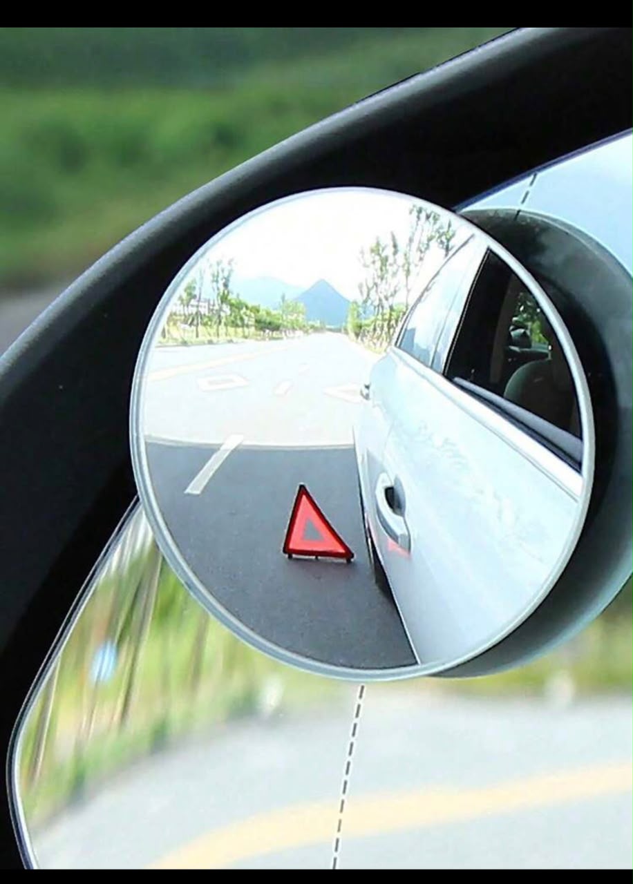 2 Pcs Frameless Car Blind Spot Mirrors – Borderless Rearview Mirrors
