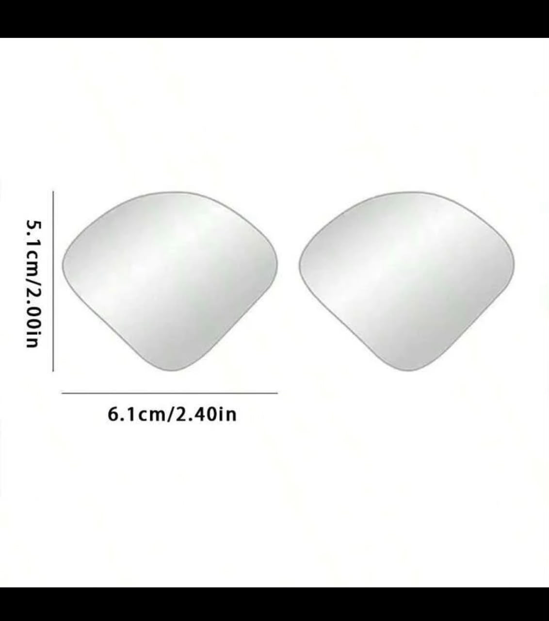 2 Pcs Frameless Car Blind Spot Mirrors – Borderless Rearview Mirrors
